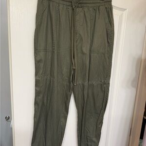 a new day Olive Drawstring Jogger Pants